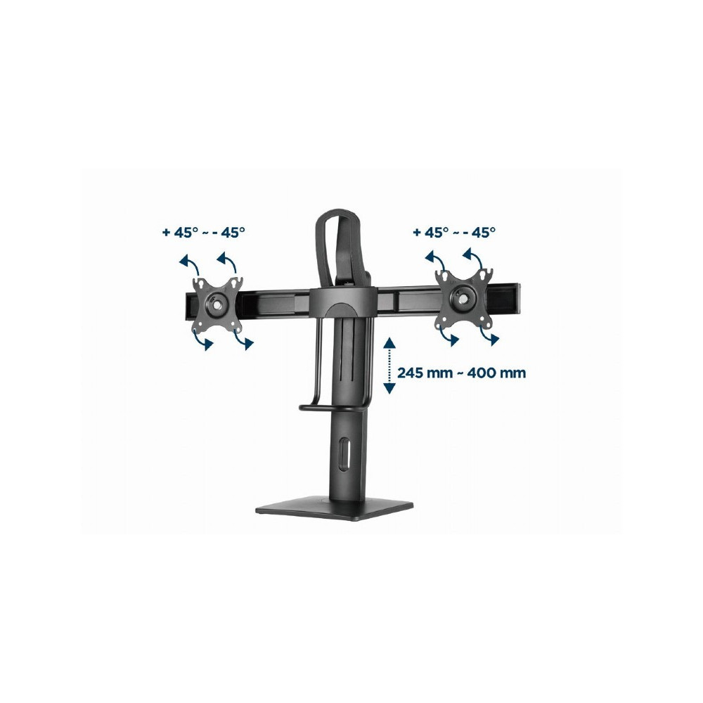 Support De Bureau GEMBIRD MS-D2-01 / 17"-27"