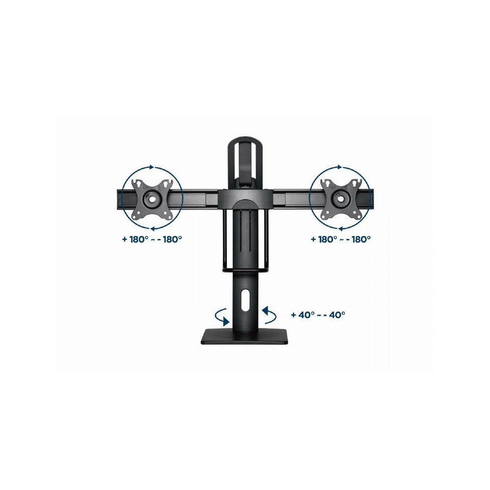 Support De Bureau GEMBIRD MS-D2-01 / 17"-27"
