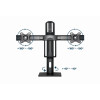 Support De Bureau GEMBIRD MS-D2-01 / 17"-27"