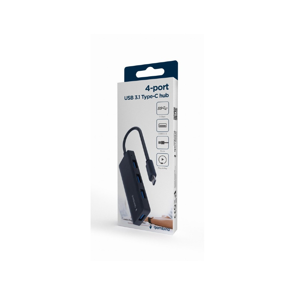 Hub USB 3.1 GEMBIRD 4 ports