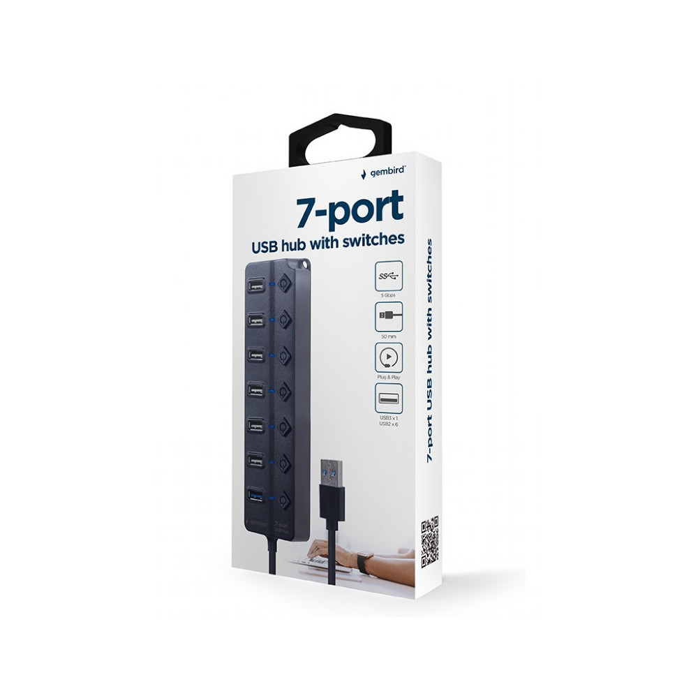 Hub USB GEMBIRD 7 ports
