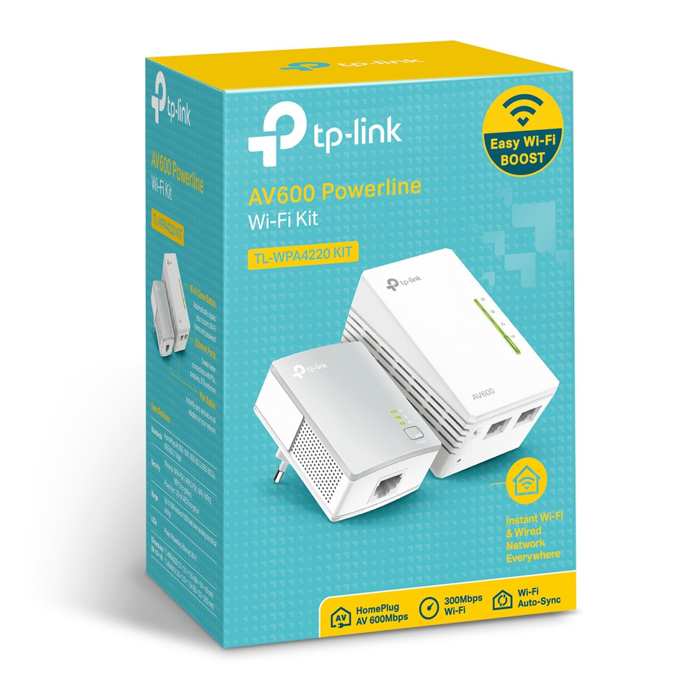 Kit de 2 CPL AV600 WiFi N 300 Mbps
