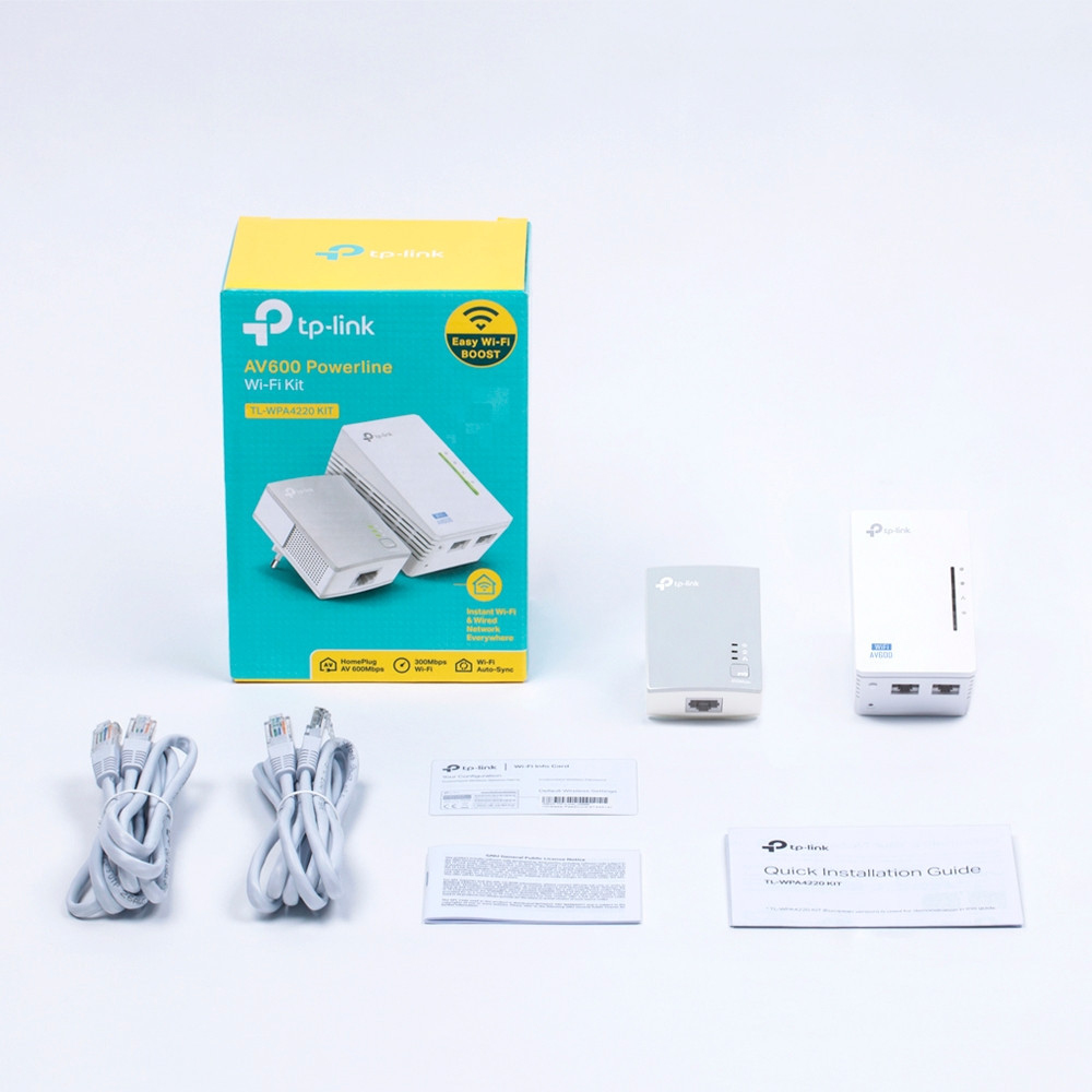 Kit de 2 CPL AV600 WiFi N 300 Mbps