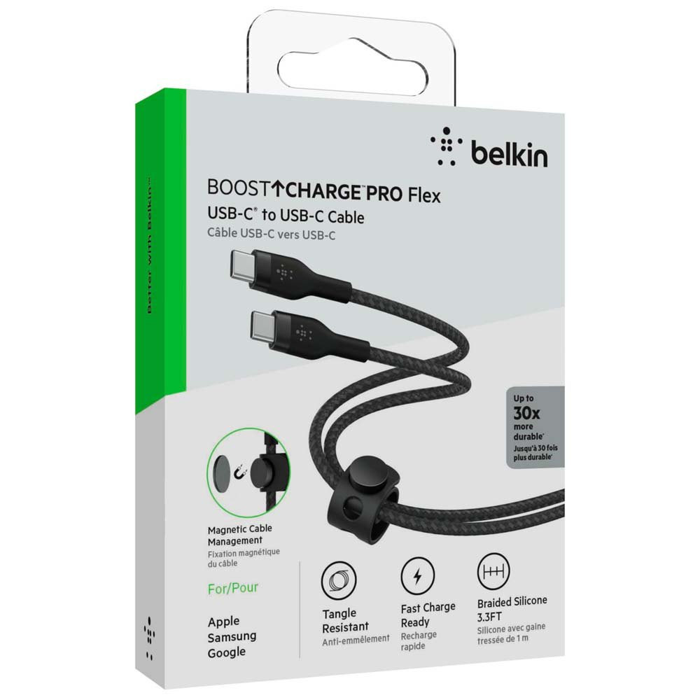 Câble Boost Charge Pro Flex Belkin USB-C vers USB-C 1M / Noir