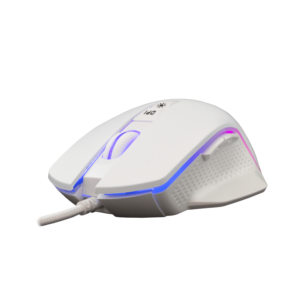 Souris Gamer White Shark GARETH GM-5009 / Blanc / RGB