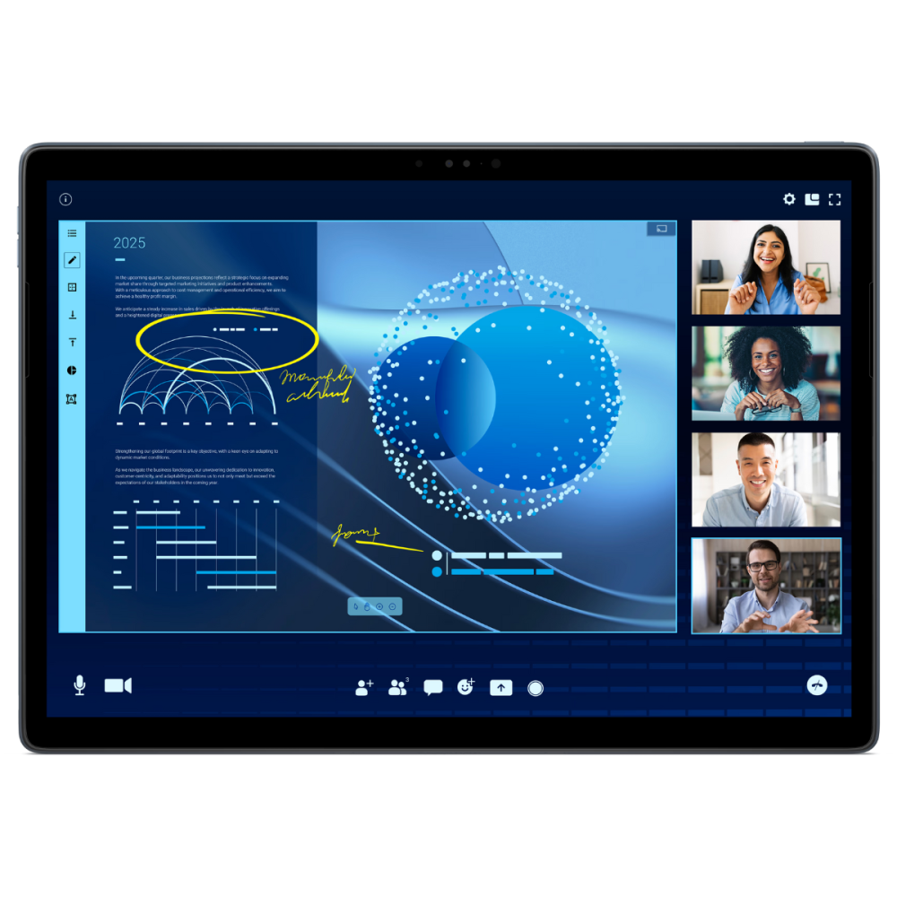Pc Portable DELL Latitude 7350 détachable / Ultra 7 164U / 32 Go / 512 Go SSD / Windows 11 Pro / Gris