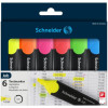 POCHETTE DE 6 SURLIGNEURS SCHNEIDER FLUO JOB 150