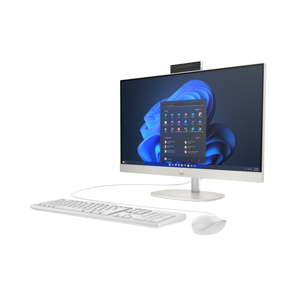 PC DE BUREAU ALL IN ONE HP PROONE 240 G10  i3-N300 8GO 256GO SSD / Blanc
