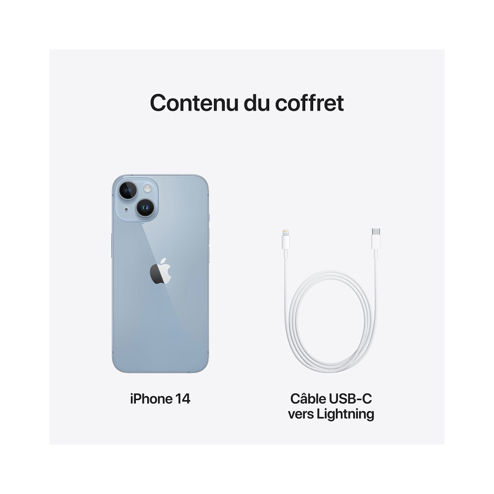 Smartphone Apple iPhone 14 / 5G / 128 Go / Bleu