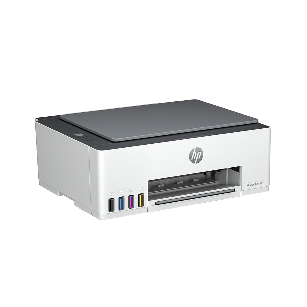 Imprimante HP 3en1 SMART TANK 520 COULEUR + 6 Bouteilles d'encre HP Incluses