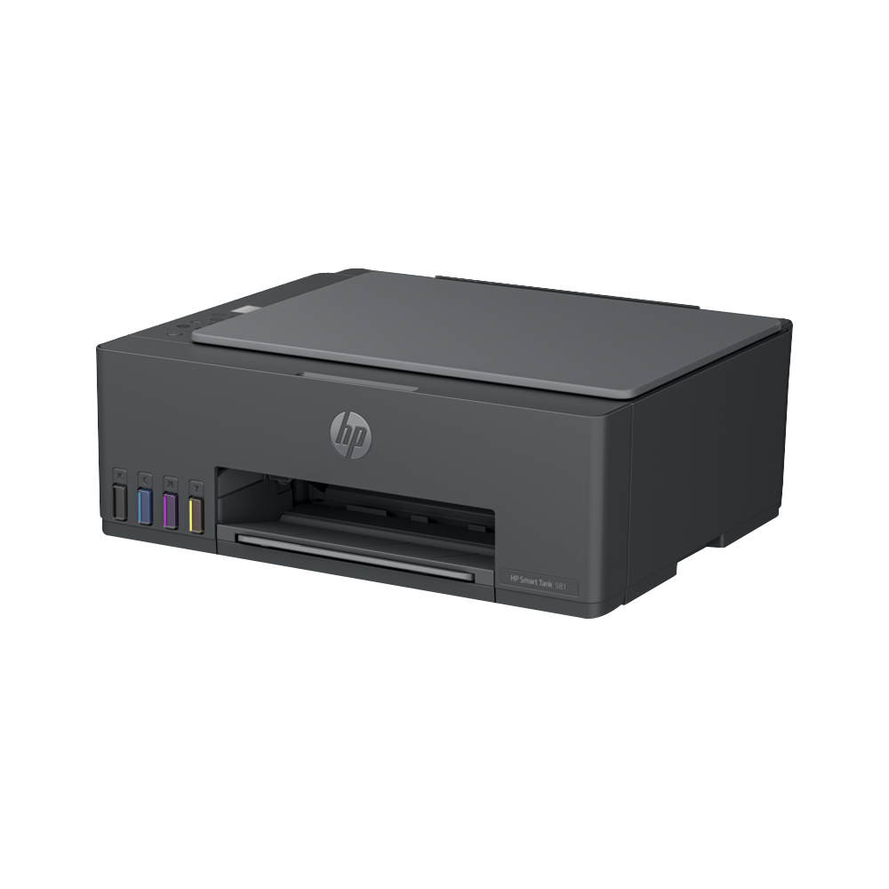 Imprimante HP 3en1 SMART TANK 581 COULEUR / WI-FI + 4 Bouteilles d'encre HP Incluses