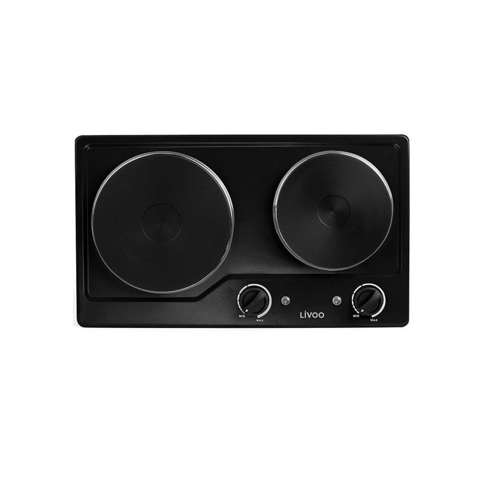 Plaque de cuisson double encastrable Livoo DOC168N / 2500 W / Noir