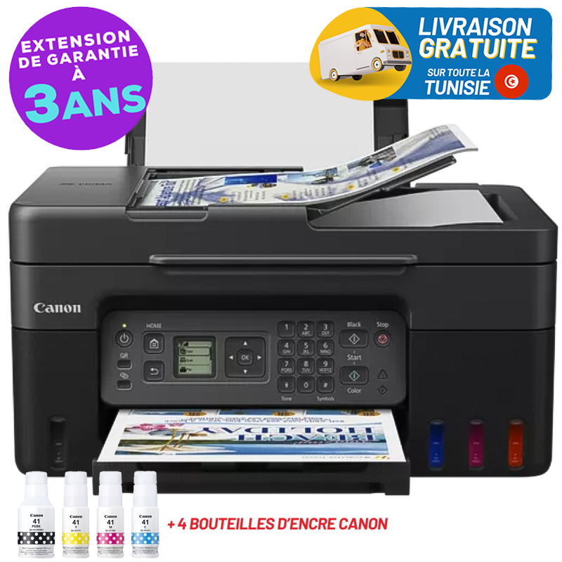 Imprimante à Réservoir intégré Multifonction 4en1 CANON PIXMA G4470