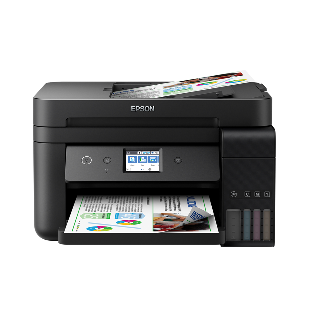 Imprimante EcoTank L6290 4 en 1 couleur A4 / Recto Verso / Wi-Fi + 5 Bouteilles D'encres Epson Incluses