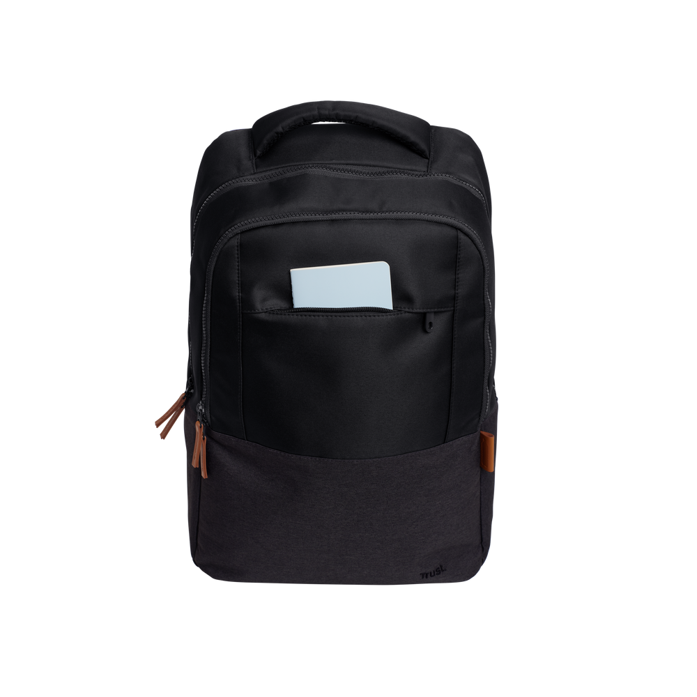 SAC À DOS TRUST LISBOA POUR PC PORTABLE 16" / 20 LITRES / Noir