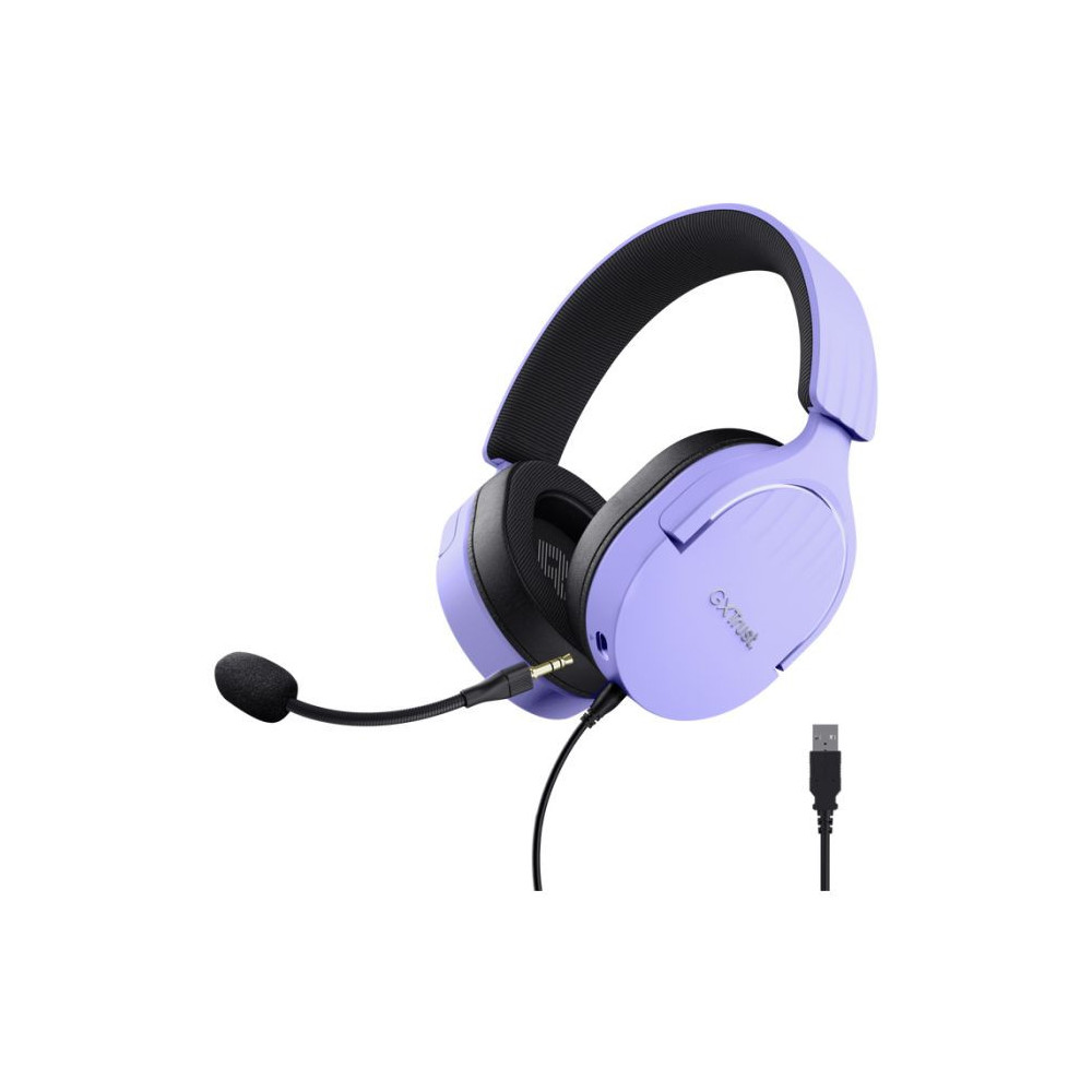 MICRO CASQUE GAMER FILAIRE TRUST GXT 490 FAYZO USB 7.1 / VIOLET