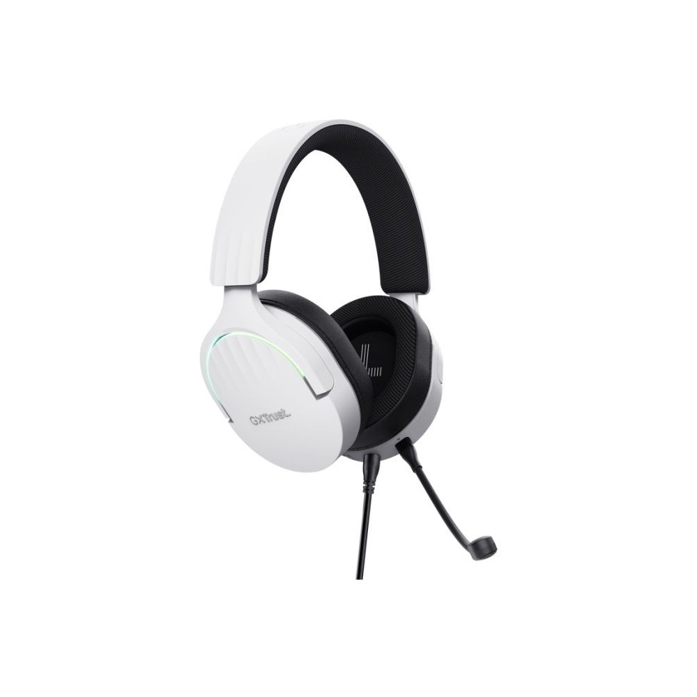 MICRO CASQUE GAMER FILAIRE TRUST GXT 490 FAYZO USB 7.1 / Blanc
