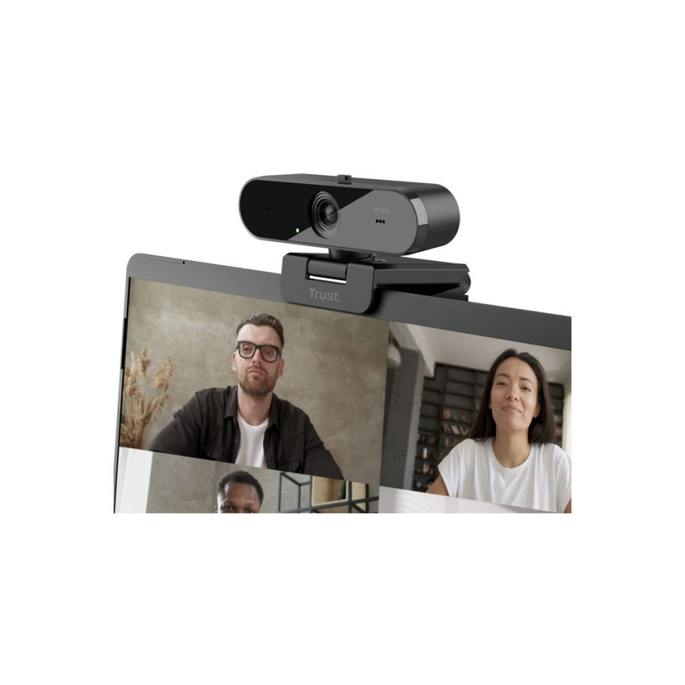 WEBCAM FILAIRE TRUST TAXON QHD ECO / NOIR
