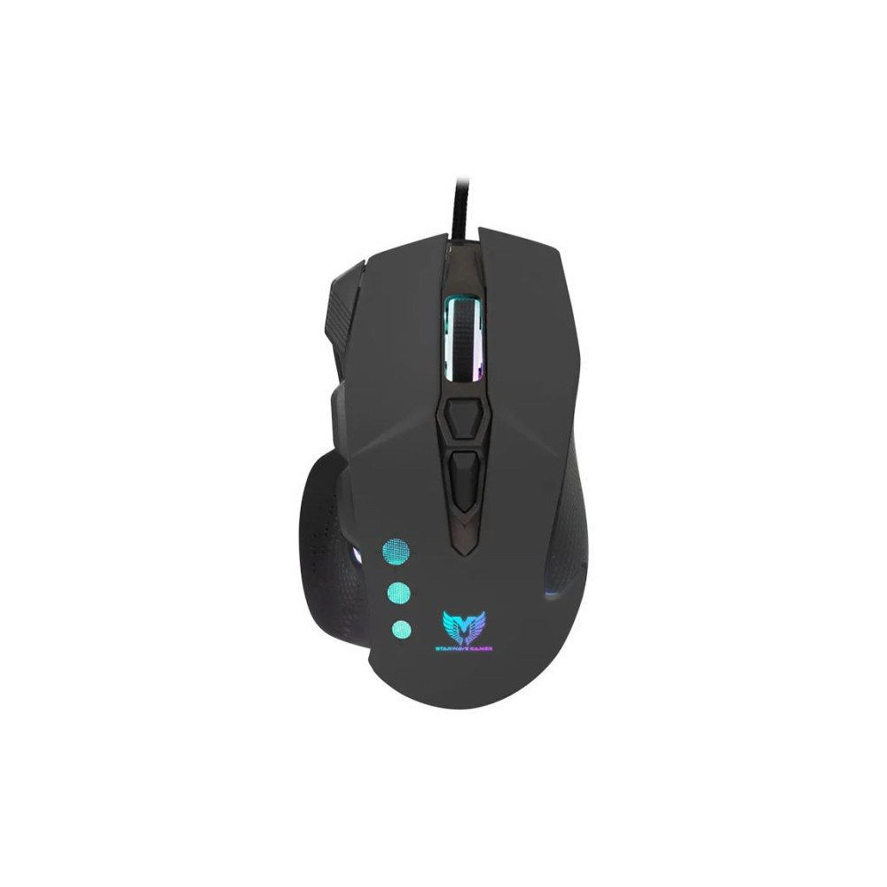 SOURIS GAMER FILAIRE STAR WAVE GM1136 RÉTROÉCLAIRAGE RGB / NOIR