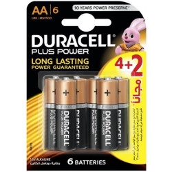 6x Piles Duracell PLUS POWER