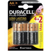 6x Piles Duracell PLUS POWER