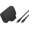 Chargeur Mural BELKIN  + Power Bank 5K / USB-C / 25W / Noir