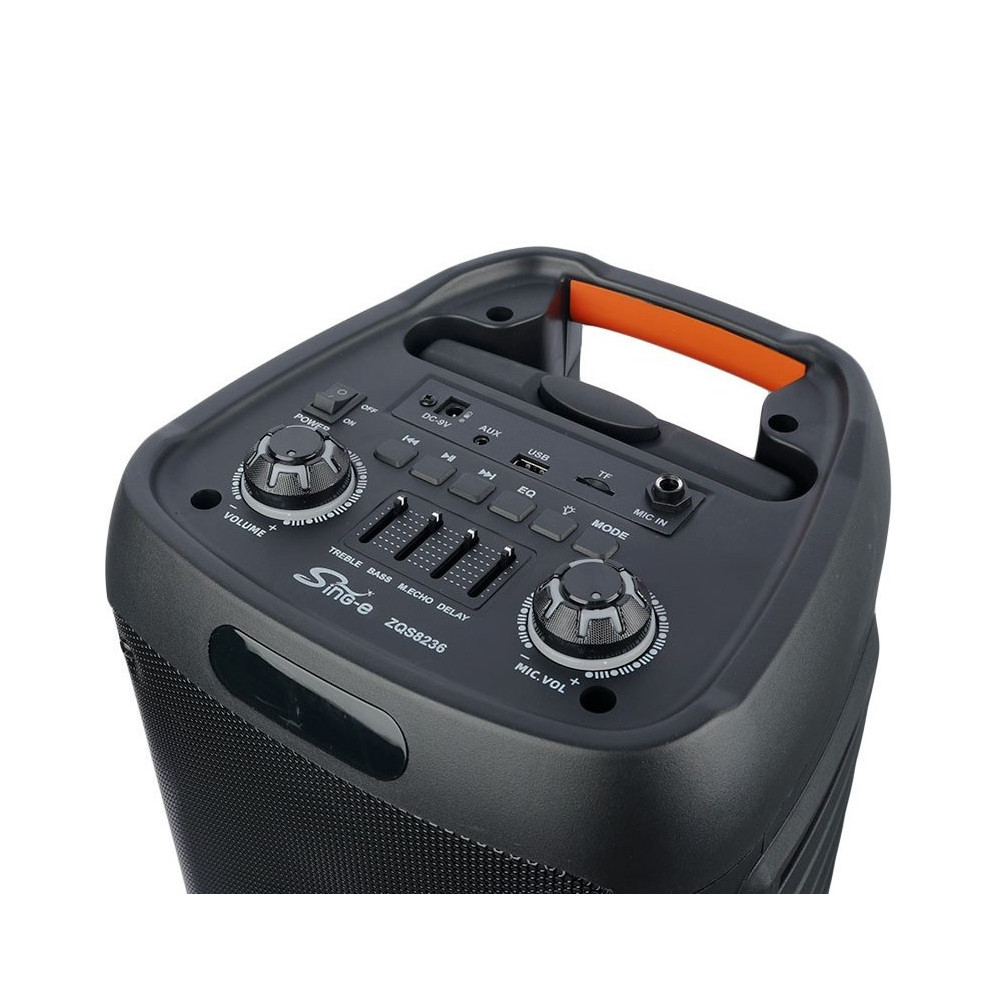 Haut-parleur Bluetooth ZQS8236 / Avec Microphone karaoké / 40W / Noir