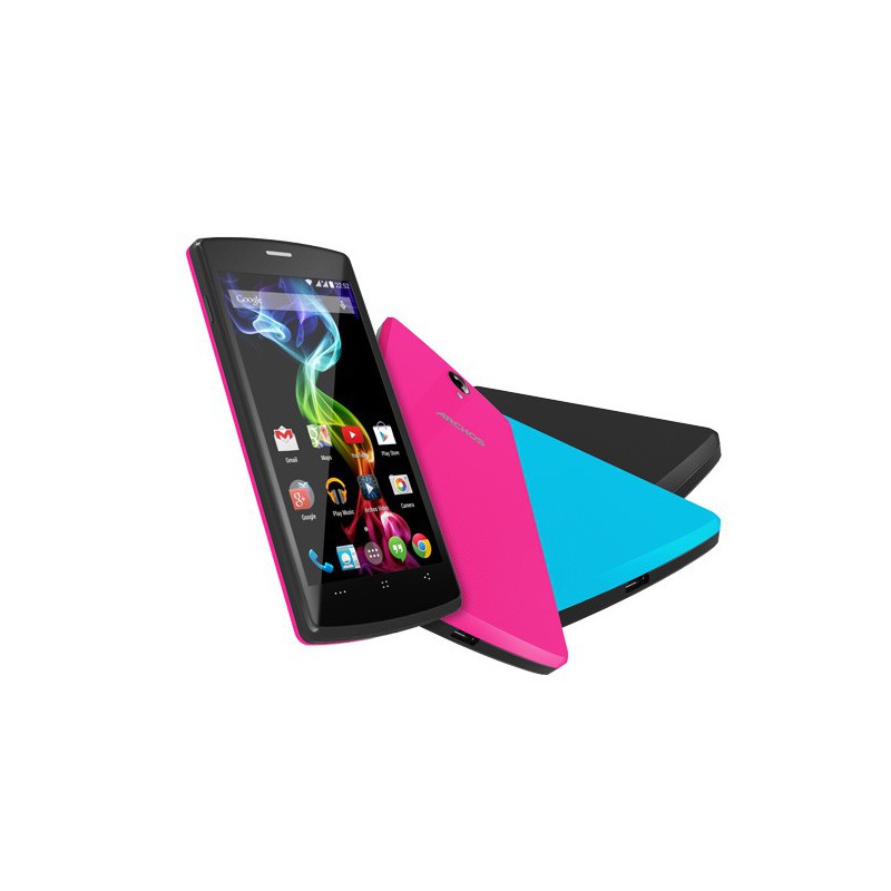 Téléphone Portable Archos 50b Platinum / Double SIM + Carte Mémoire 8 Go + 2 Coques