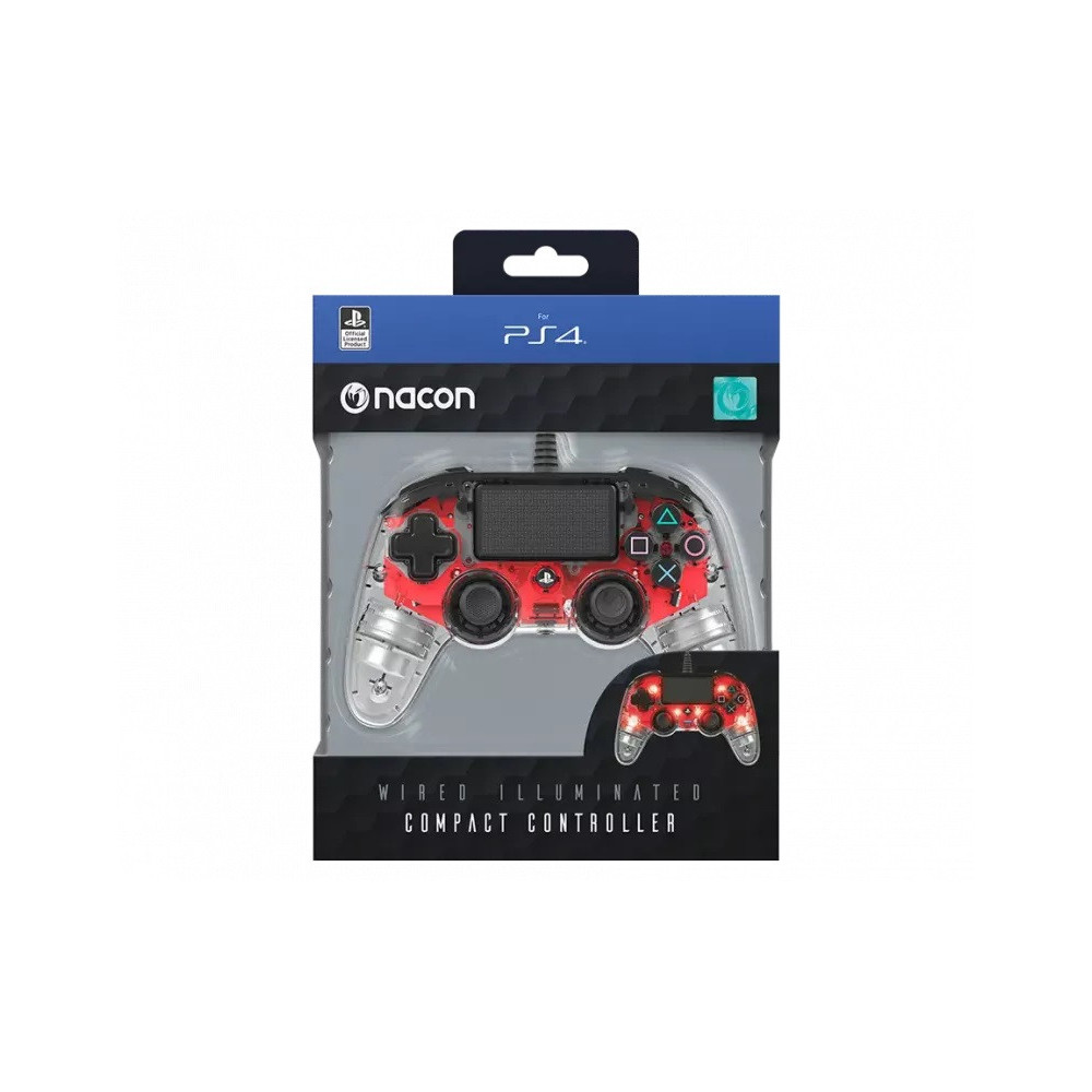 MANETTE DE JEU NACON FILAIRE POUR PS4 / Rouge