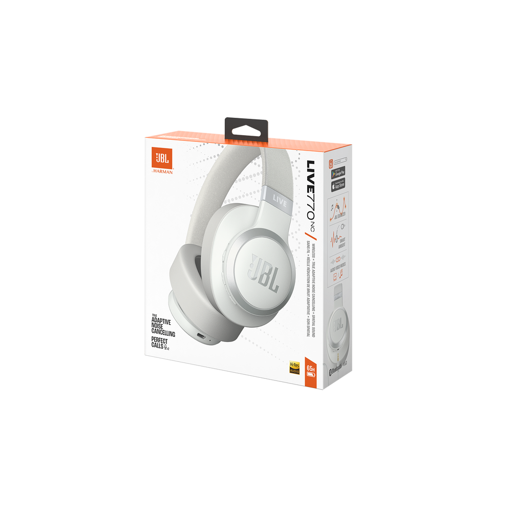 Casque BT JBL Live 770NC  /  Blanc