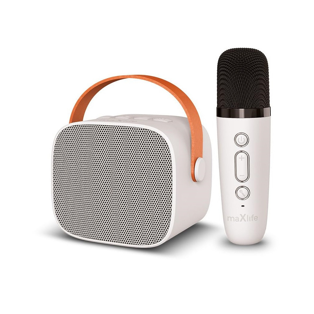 Enceinte karaoké Bluetooth Maxlife MXKS-100 / Blanc