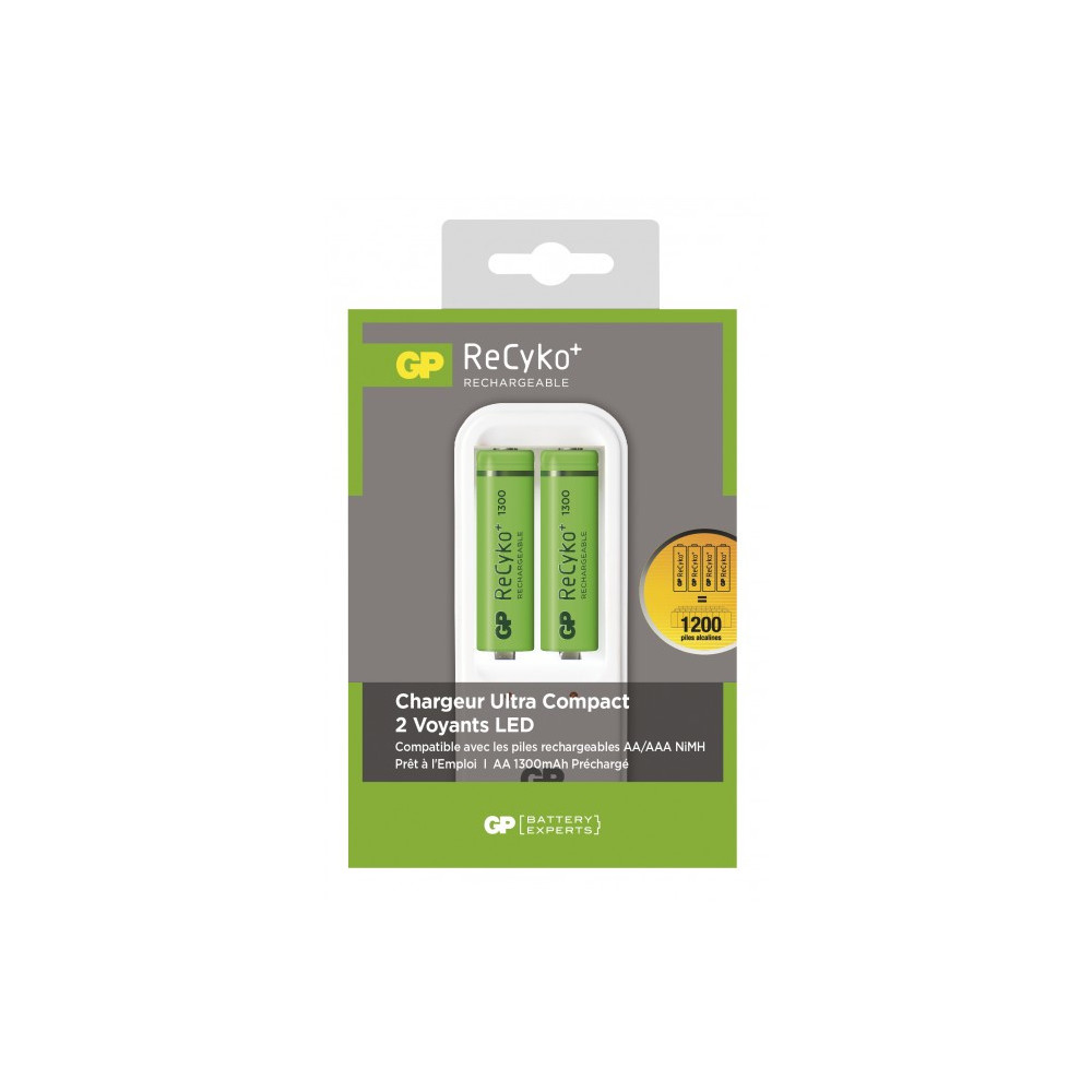 CHARGEUR DES PILES GP UULTRA COMPACT 1300 mah