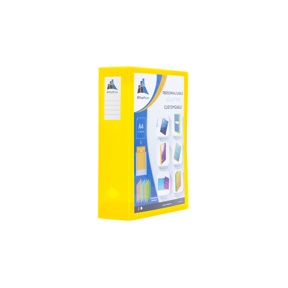 BOITE DE CLASSEMENT OFFICEPLAST DOS DE 60 MM / Jaune