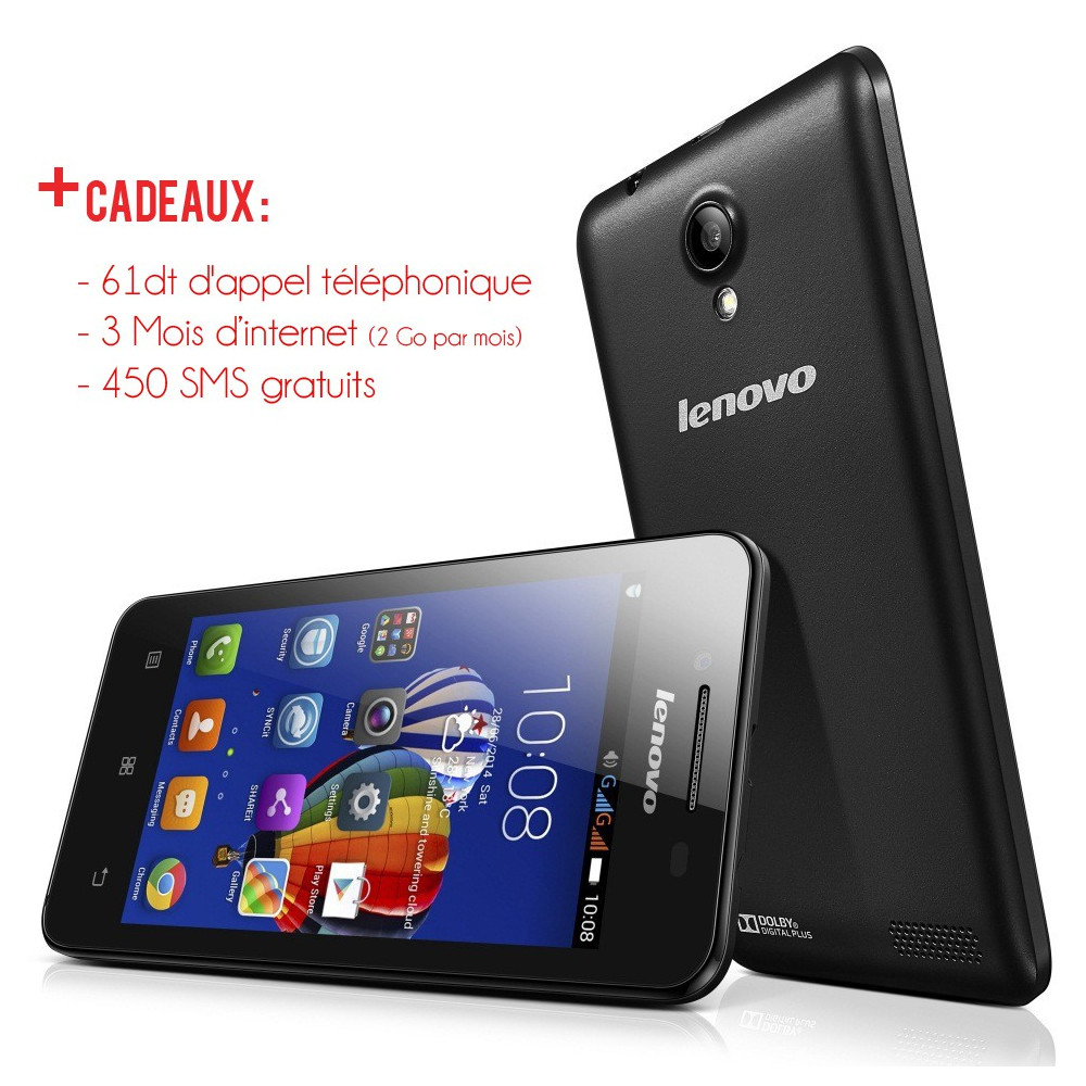 Téléphone Portable Lenovo RocStar A319 + SIM Offerte