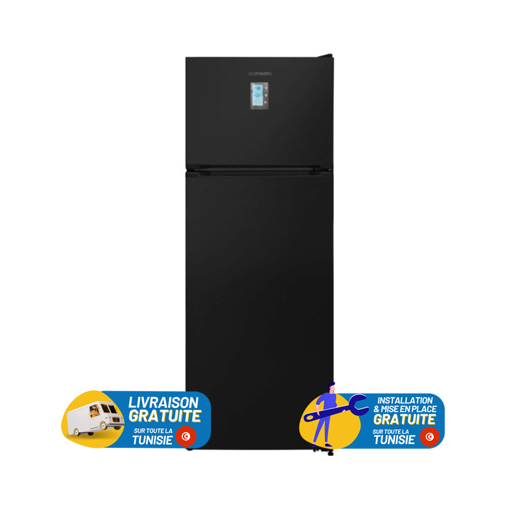 Réfrigérateur TELEFUNKEN No Frost Double Portes 451 Litres/ Dark inox avec Afficheur