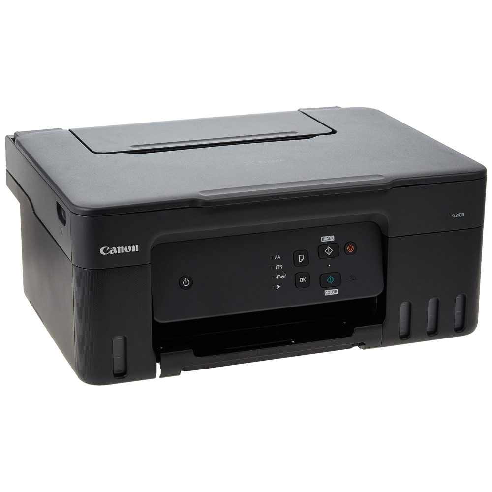 Imprimante CANON  JET D'ENCRE Multifonction 3EN1 PIXMA G-2430 /Couleur + 4 Bouteilles D'encre Canon Incluses