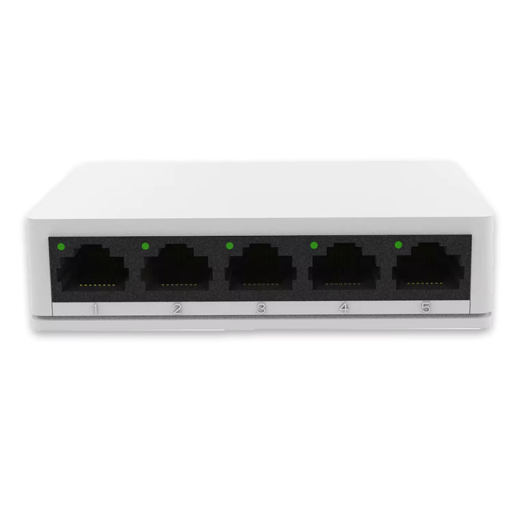 Switch de bureau PIX-LINK 5 Ports 10/100 Mbps / Blanc