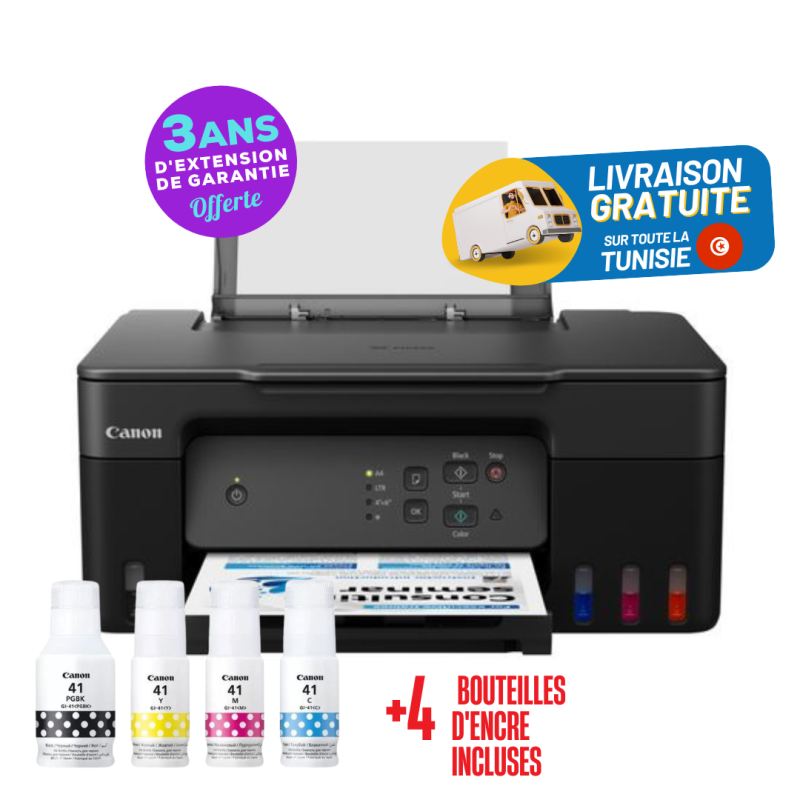 Imprimante CANON  JET D'ENCRE Multifonction 3EN1 PIXMA G-2430