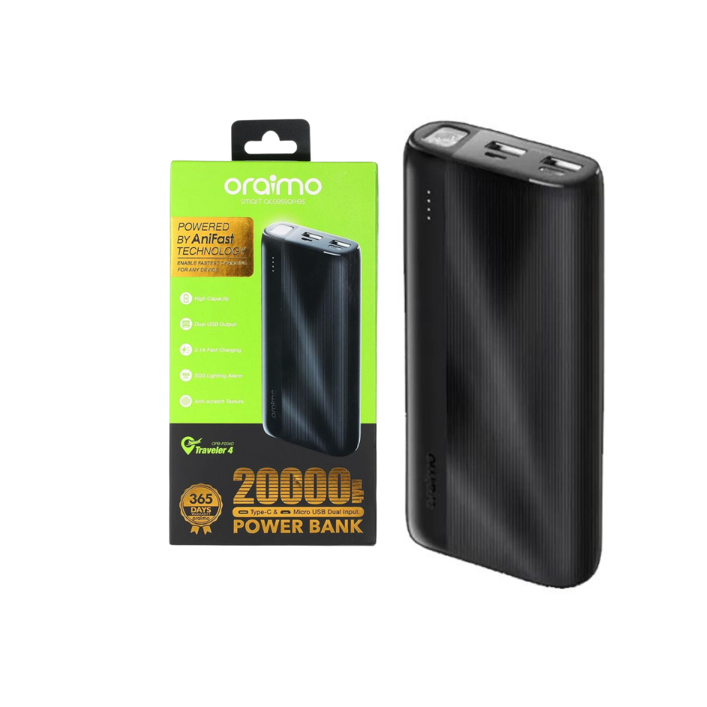 Power Bank ORAIMO OPB-P204D 20000 mAh - Noir