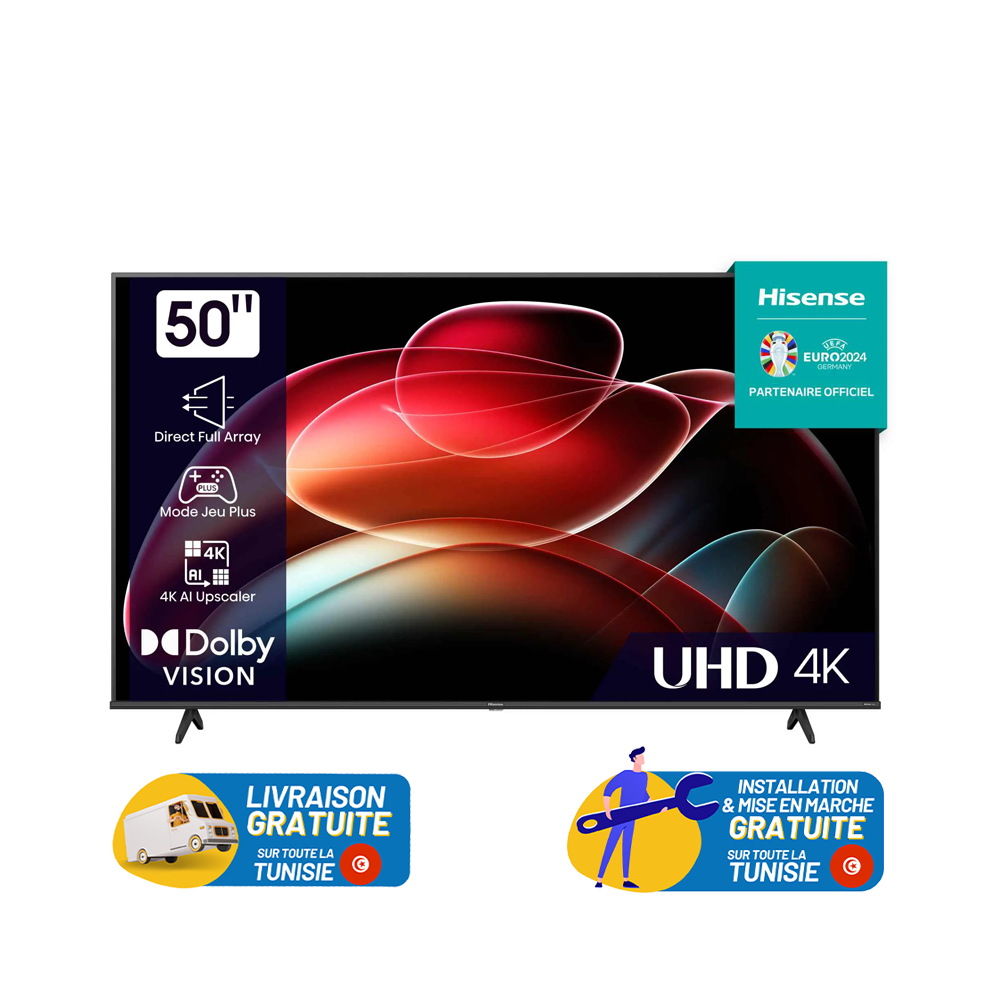 TV Hisense A6K VIDAA U6 50" SMART 4K ULTRA HD