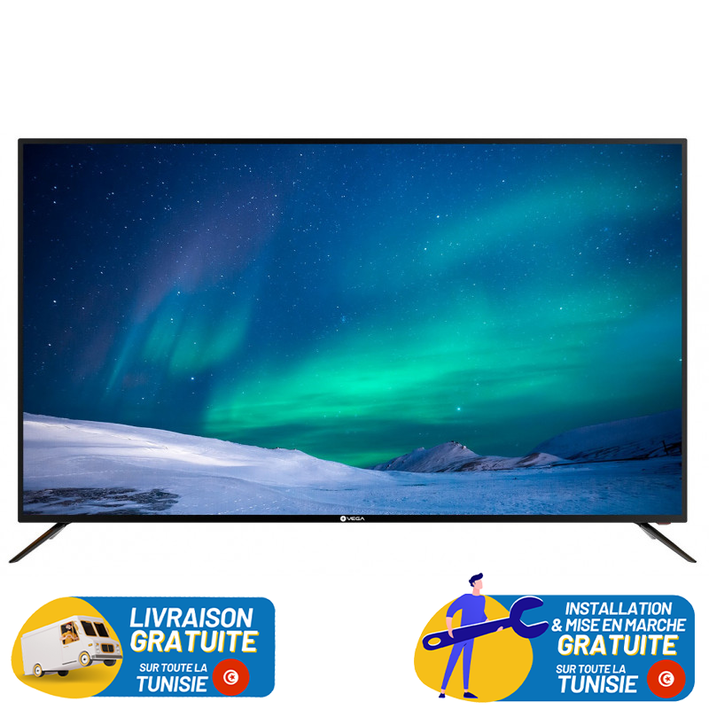 TV VEGA 65" Flat Smart Android 4K UHD LED