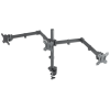 Support universel Manhattan pour 3 écrans avec bras mobiles à double articulation / 13" à 27"