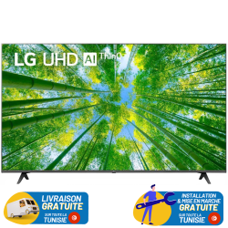 TV LG UHD 4K 55" UQ8000 Smart TV avec AI ThinQ