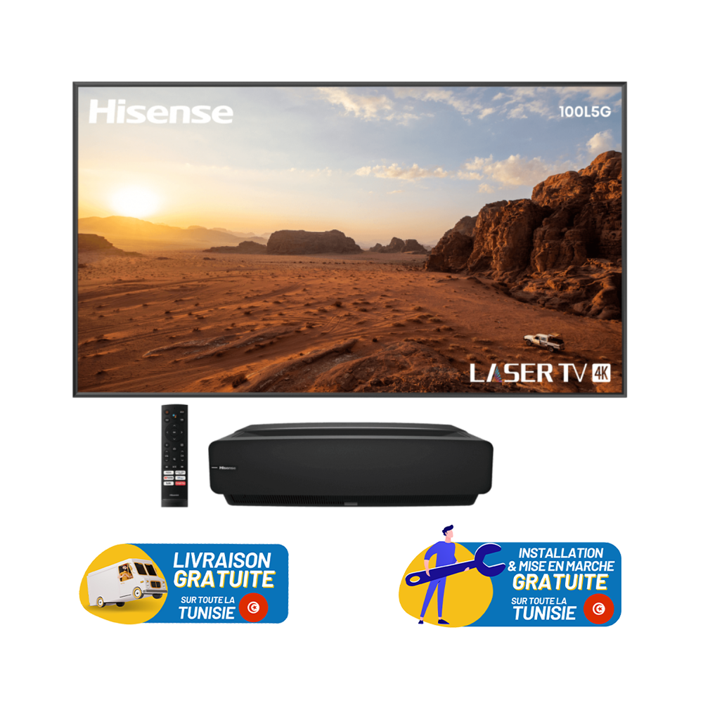 TV HISENSE L5G Series 100" UHD 4K / Smart Laser TV / Android / WiFi