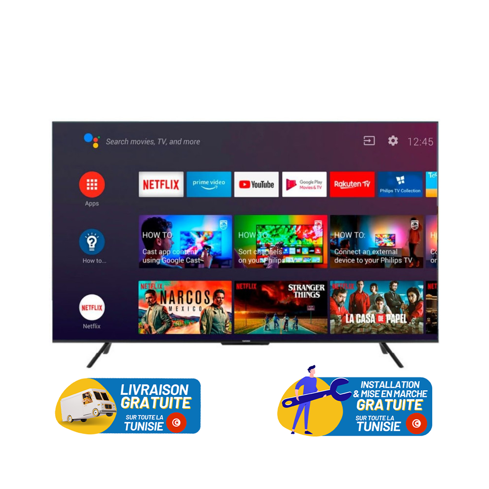 TV TELEFUNKEN H8 86" UHD 4K / Smart GOOGLE TV
