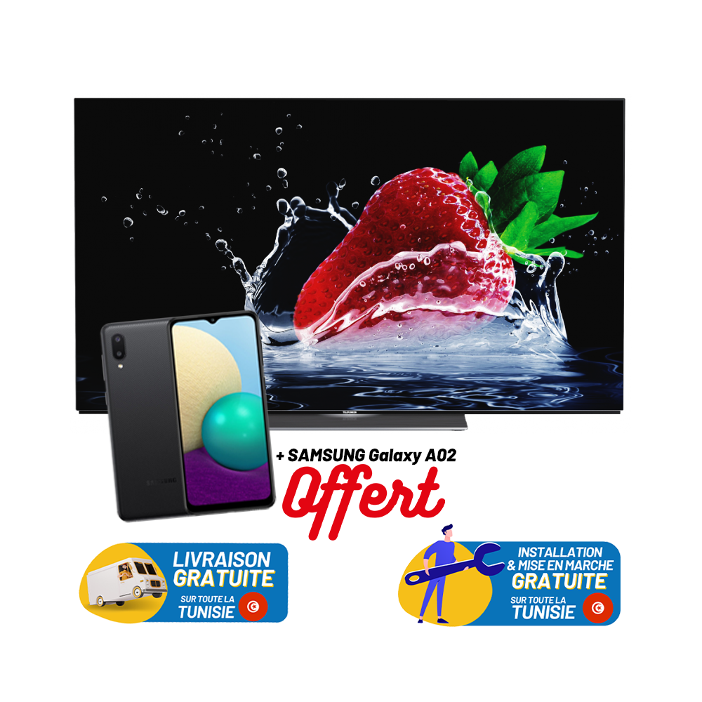 TV TELEFUNKEN 65" 4K OLED TLF S81 SMART Avec Smartphone Samsung Galaxy A02 Offert