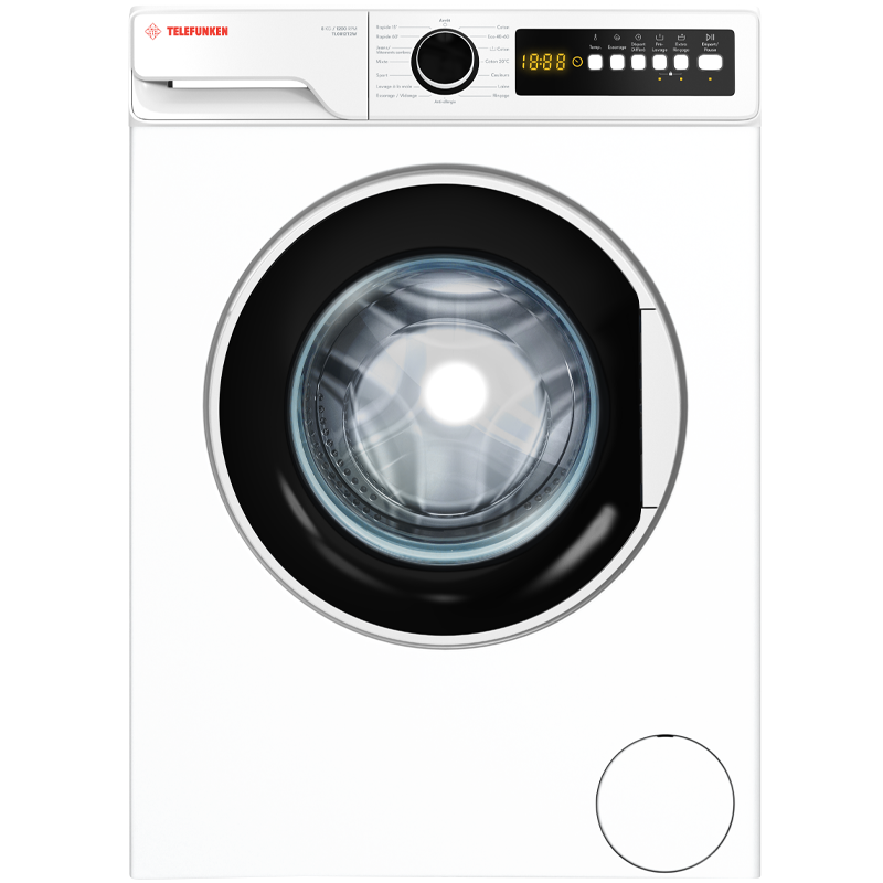 Machine à Laver TELEFUNKEN 8KG Blanc