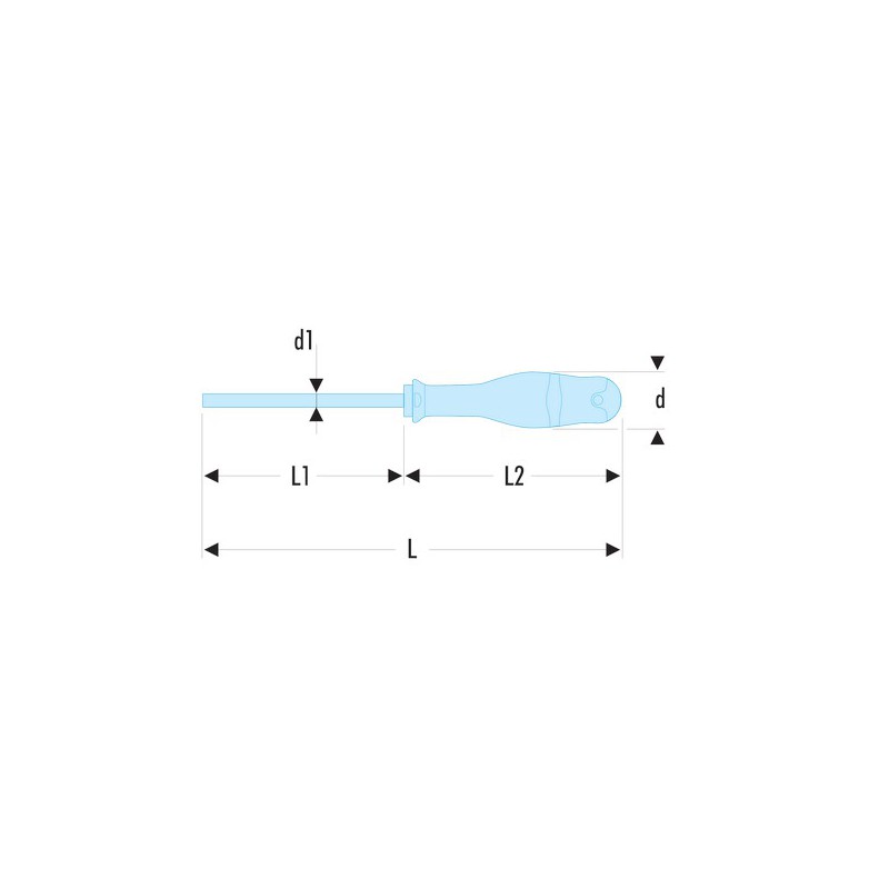 Tournevis Facom Protwist Pointe Fendu / 8 x 150 mm