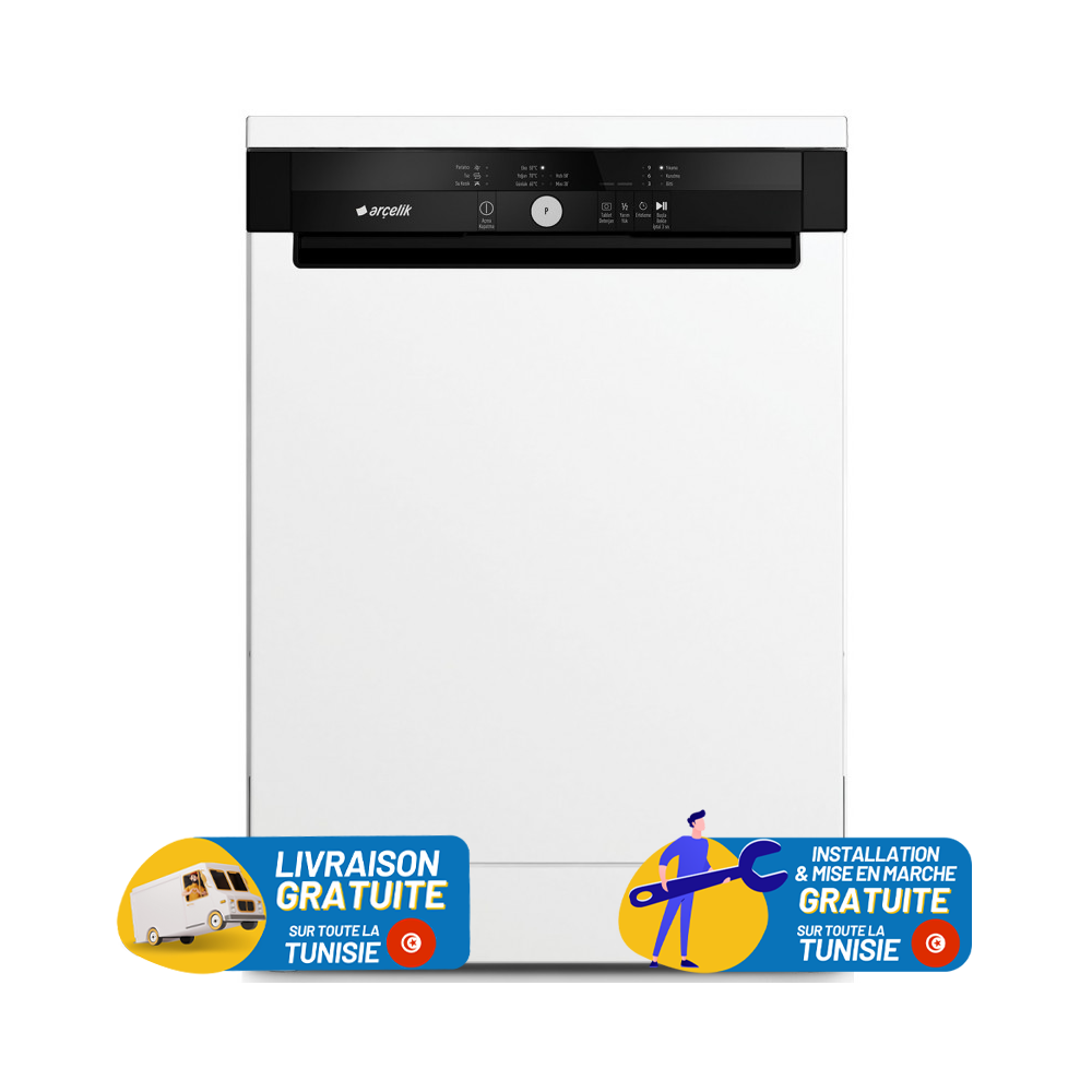 Lave Vaisselle ARCELIK 6555B / 13 Couverts / Blanc
