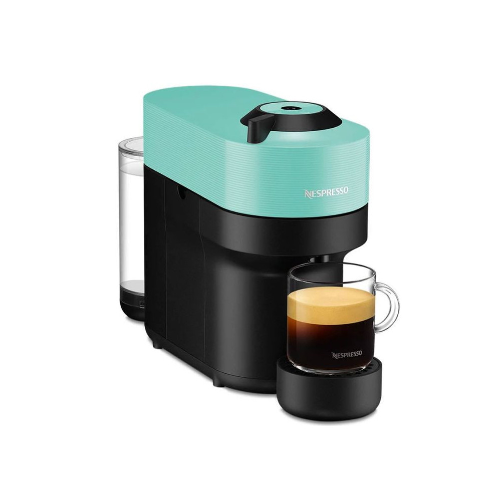 Machine à Café NESPRESSO Vertuo Pop 0.6 Litre / 1300 W / Bleu Aqua + 10 Capsules Nespresso Offertes
